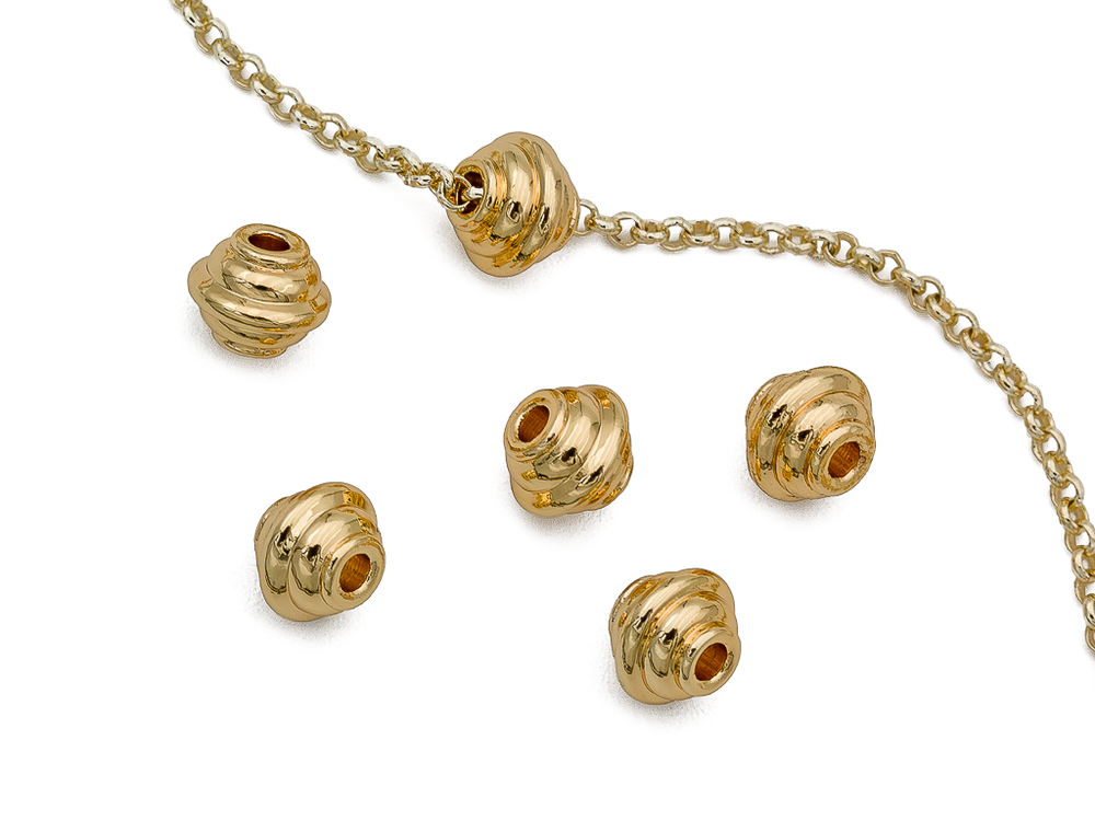 Бусина "Веретено " 4мм (10шт)