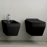 Унитаз подвесной SIMAS Baden Baden BB18nero matt безободковый, черный матовый