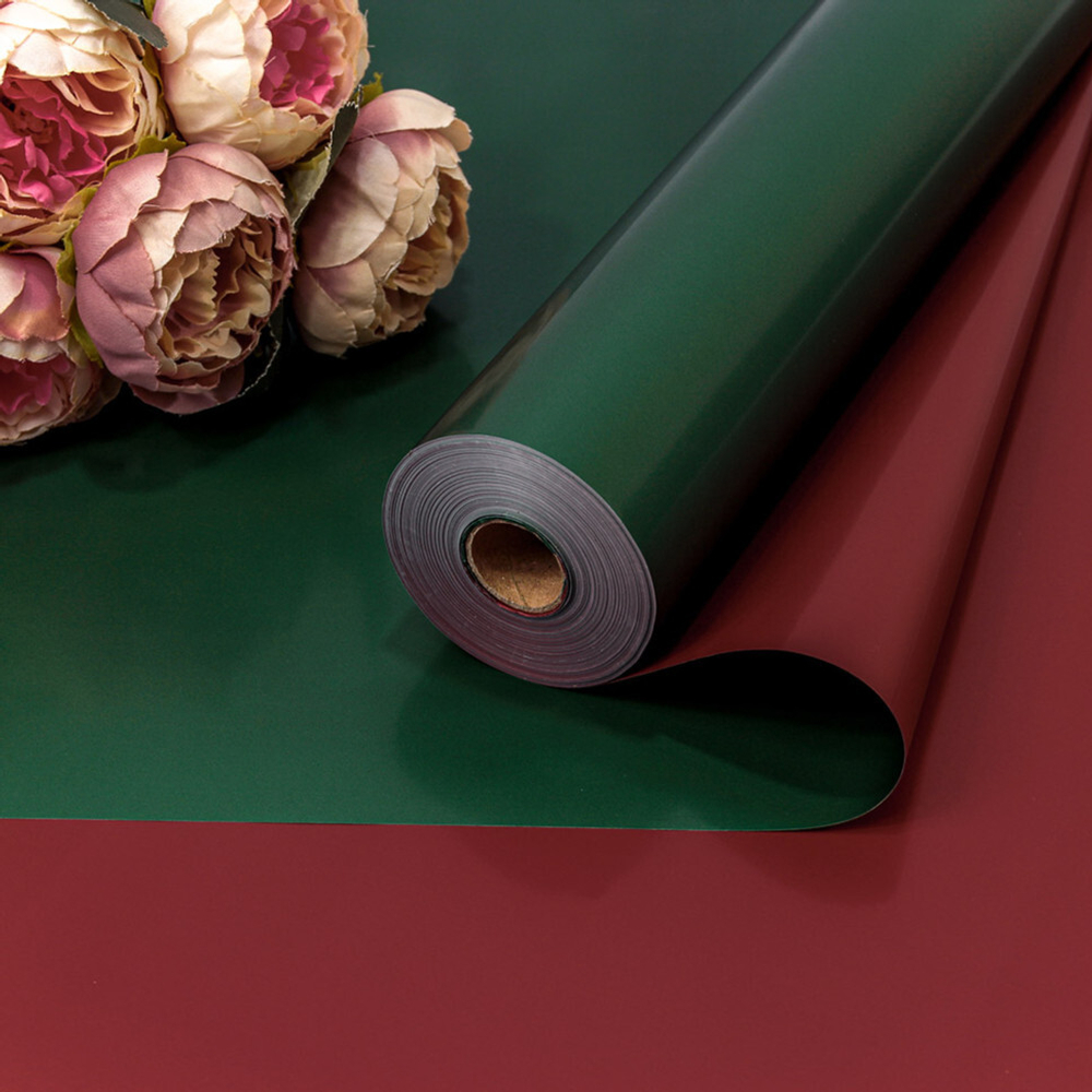 Пленка В рулоне 32 м х 58 см (Зеленый, Бордовый)