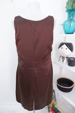 Платье Rengin кремово-коричневое 44 размер