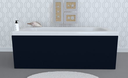 Экран под ванну глухой TR-10-228 индиго матовый soft touch