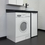 Тумба с раковиной Comforty Лозанна 100 белый глянец