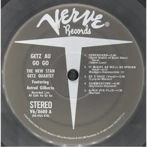 The New Stan Getz Quartet Featuring Astrud Gilberto – Getz Au Go Go Analogue Acoustic Sounds LP