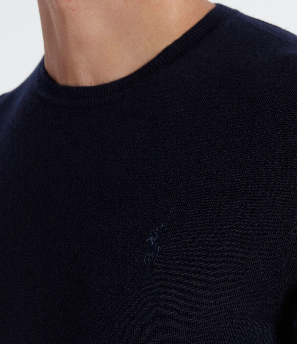 Хлопковый свитер POLO RALPH LAUREN - темно-синий(710876846)
