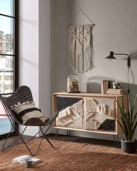 Настенный светильник Plass черный большой