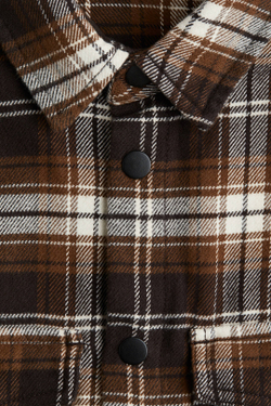 H&M Рубашка из хлопковой фланели, коричневый
