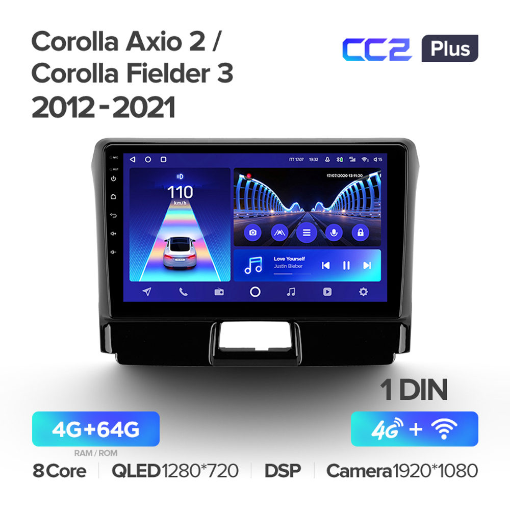 Teyes CC2 Plus 9" для Toyota Corolla, Axio, Fielder 2012-2021
