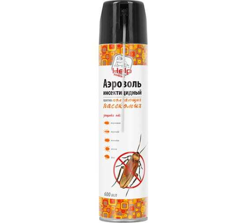 АЭРОЗОЛЬ ИНСЕКТИЦИДНЫЙ HELP ПРОТИВ ПОЛЗАЮЩИХ НАСЕКОМЫХ 600МЛ 80279