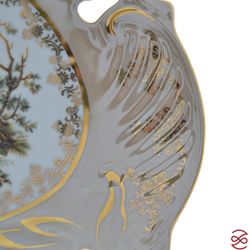 Салатник ракушка Queen's Crown Охота Бежевая 28 см