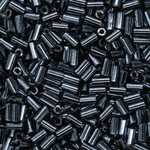 Японский бисер TOHO Bugle (стеклярус) 3mm (№81), металлизированный, непрозрачный глянцевый