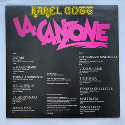 Винтажная виниловая пластинка LP Karel Gott Карел Готт La Canzone (ГДР 1978)