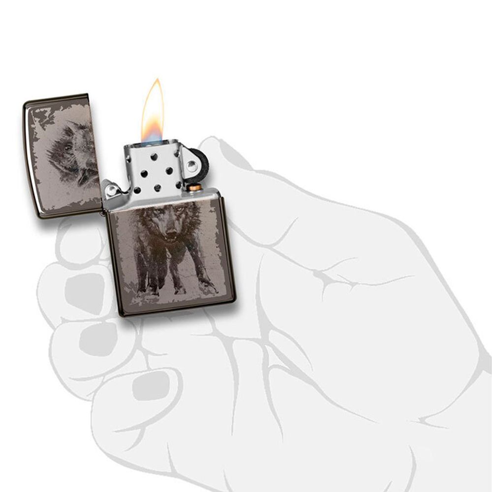 Зажигалка ZIPPO Wolf Design (49073) 2