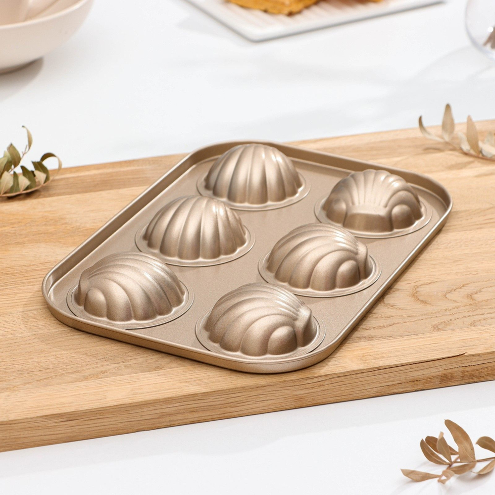 Форма для выпечки печенья Мадлен металлическая Danny Home