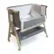 Колыбель приставная Tutti Bambini CoZee Oak Silver с колесами