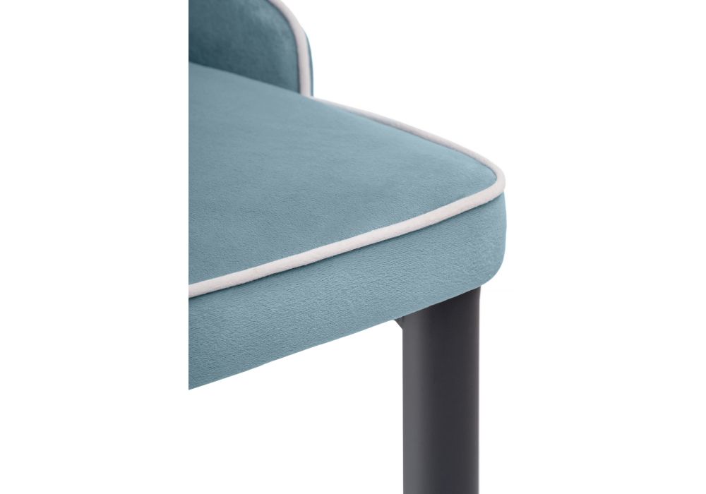 Стул на металлокаркасе Kora 1 light blue / white / black