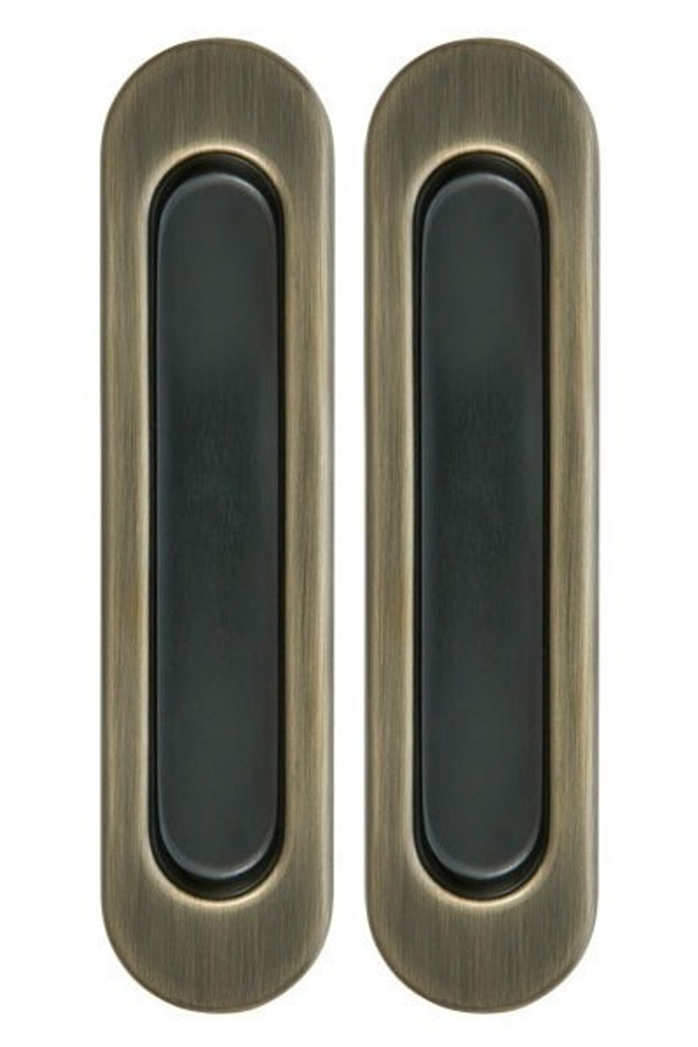 Ручка для раздвижных дверей Армадилло SH010-AB-7 (цена за комплект), цвет бронза (гарантия - 5 лет)