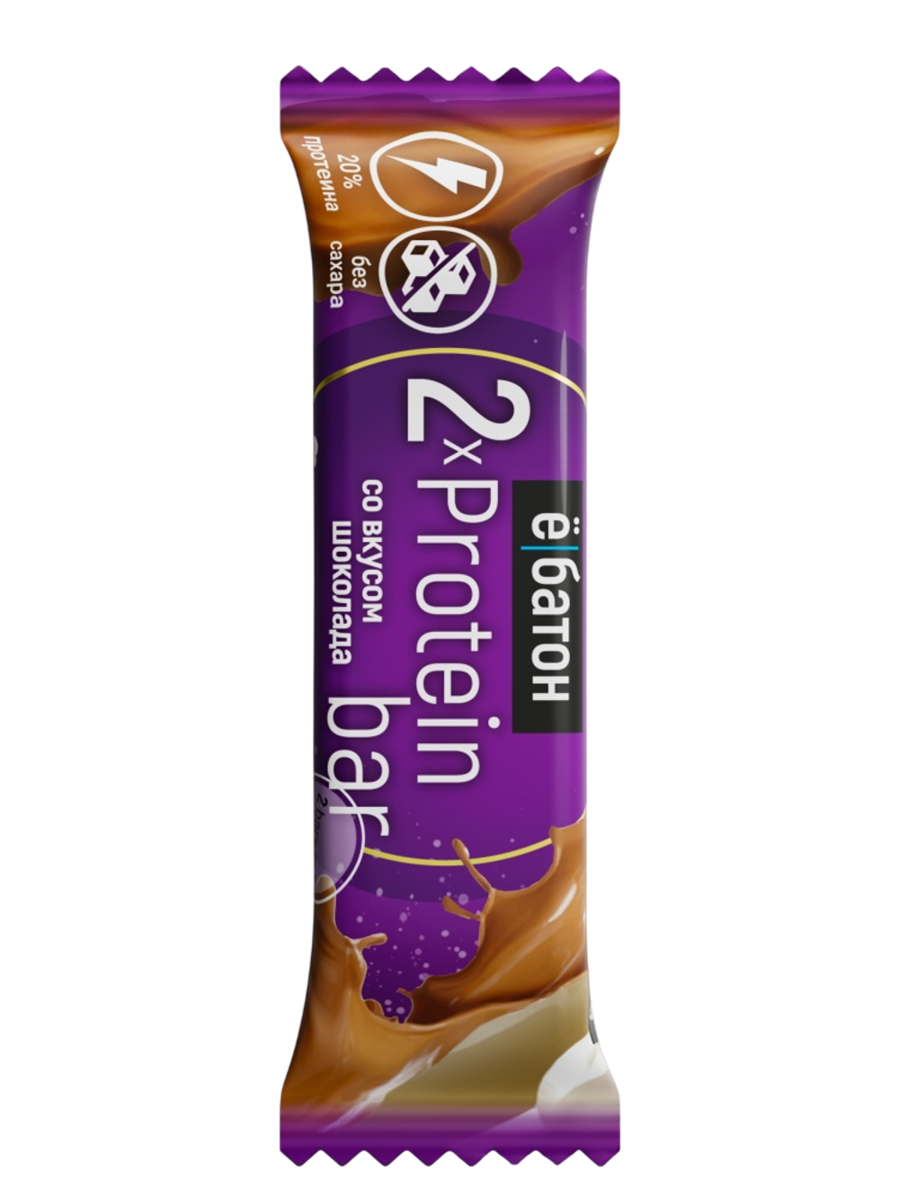 Ёбатон «Protein bar» 2 x Protein 50g (25g x 2) , Протеиновый батончик