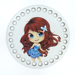 Донышко Принт Детское 12см Девочки в ассортименте