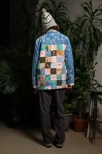 Куртка Soeurs с Розовыми Рыбами / Pink Fishes синяя