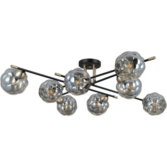 Люстра потолочная ILLUMICO E14 IL0442-8CSQ-79 BK