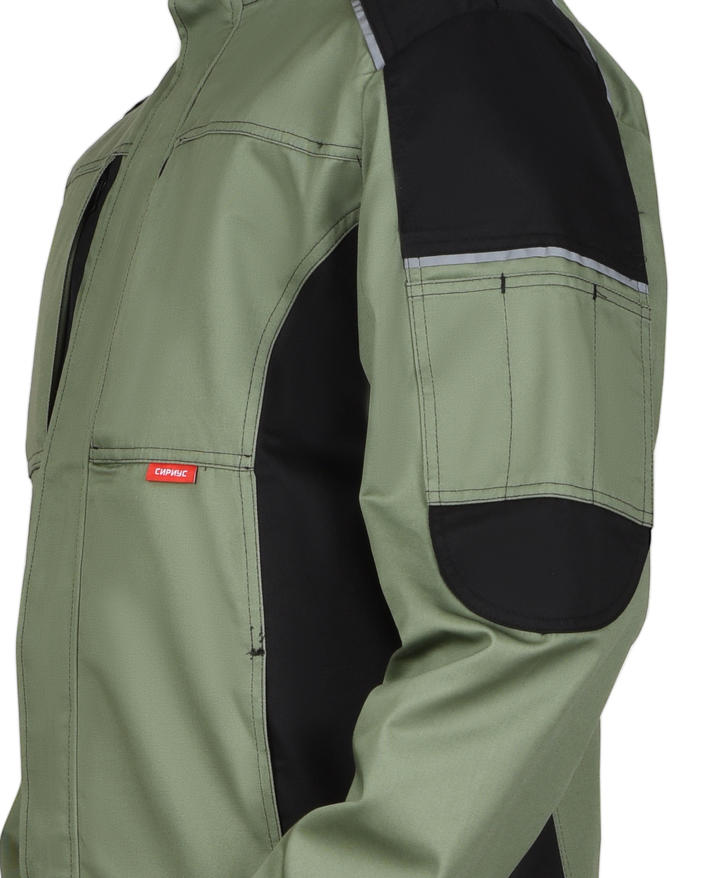 Костюм СИРИУС-ЦИТРИН светло-оливковый с черным