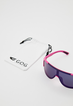 Спортивные очки GOG Medusa / Matt Neon Pink-Black / Blue Lens