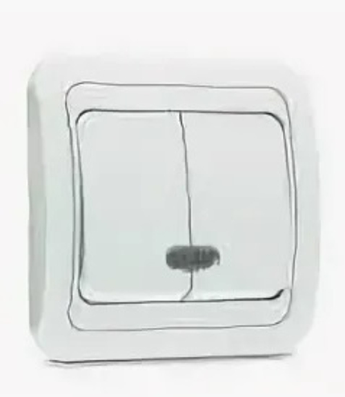 Выкл 2 кл с индикатором  ФОРТУНА