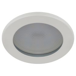 Встраиваемый светильник влагозащищенный ЭРА KL95 WH GX53 IP44 белый