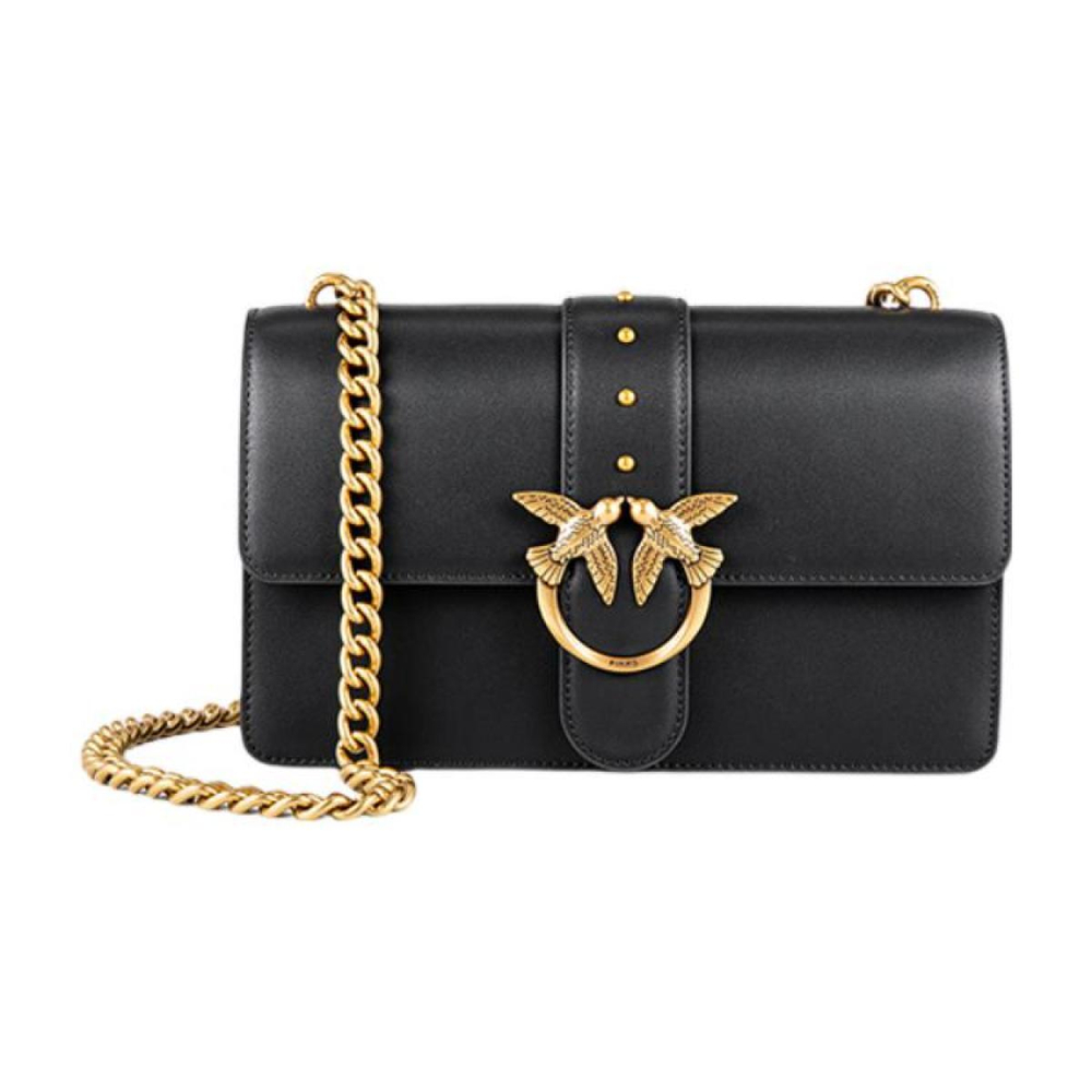 Сумка Pinko Love Shoulder Messenger Bag Black Gold, 1P22JG-Y7SP-Z99Q