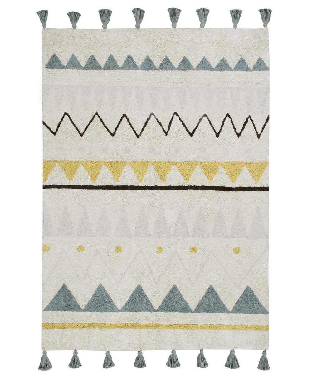 Ковер Lorena Canals Ацтекский Azteca Natural винтажный голубой 120х160 см