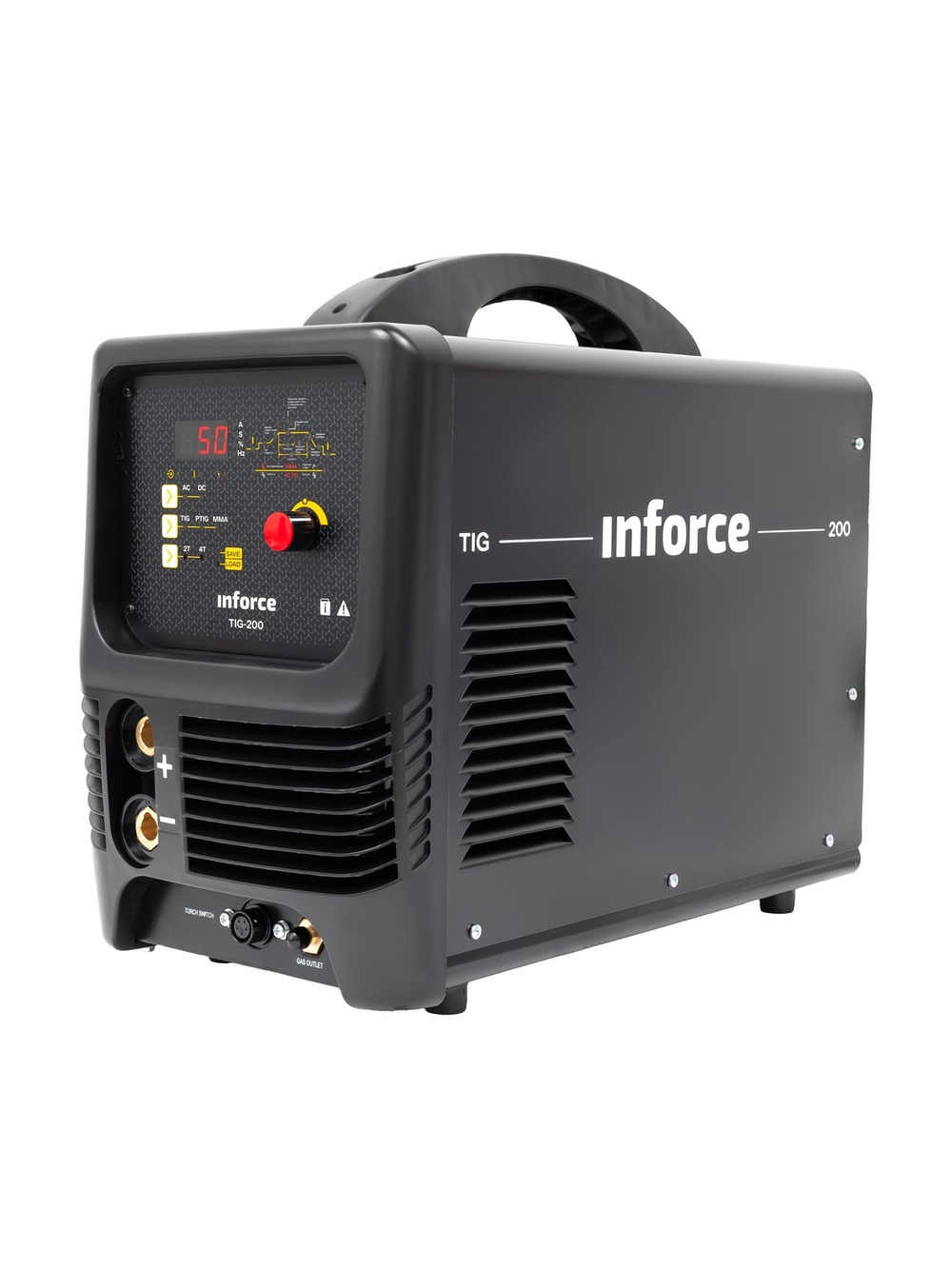 Аргонодуговой сварочный инвертор (200 А; поджиг HF; Pulse, ПВ 75%) Inforce TIG-200 04-08-04