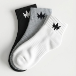 Носки повседневные Base Sock Medium 3PC — Black/Grey/White