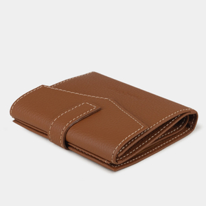 Кожаный кошелек, теленок цвета карамель