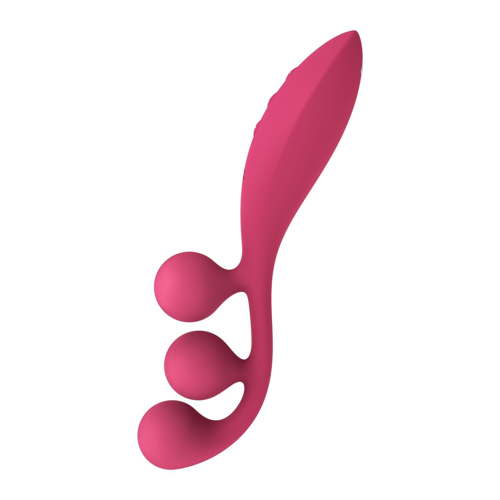 Тройной вибромассажёр Satisfyer Tri Ball 1, красный