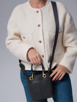 Сумка кожаная кросс-боди Deboro 30347 темный лес