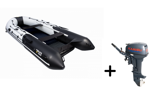 Ривьера 4300 НДНД Киль + KAMISU T 9.9 BMS (комплект лодка + мотор)