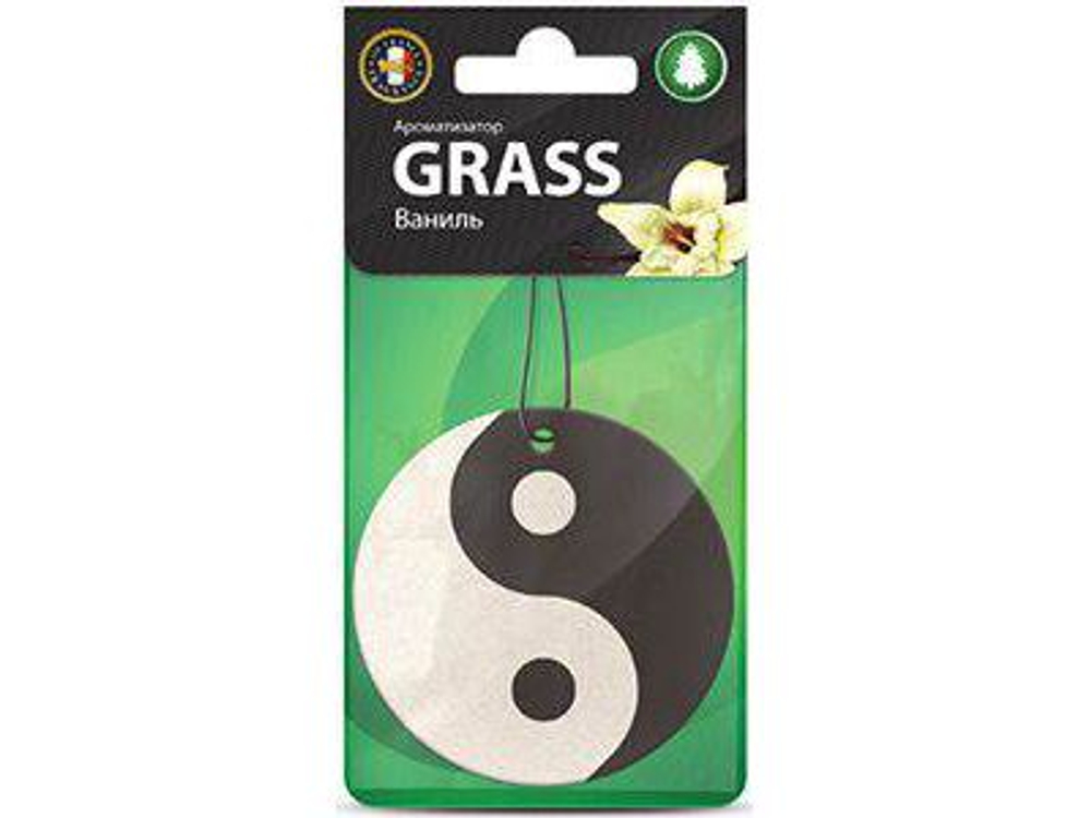 Ароматизатор картонный GRASS Инь Ян ваниль