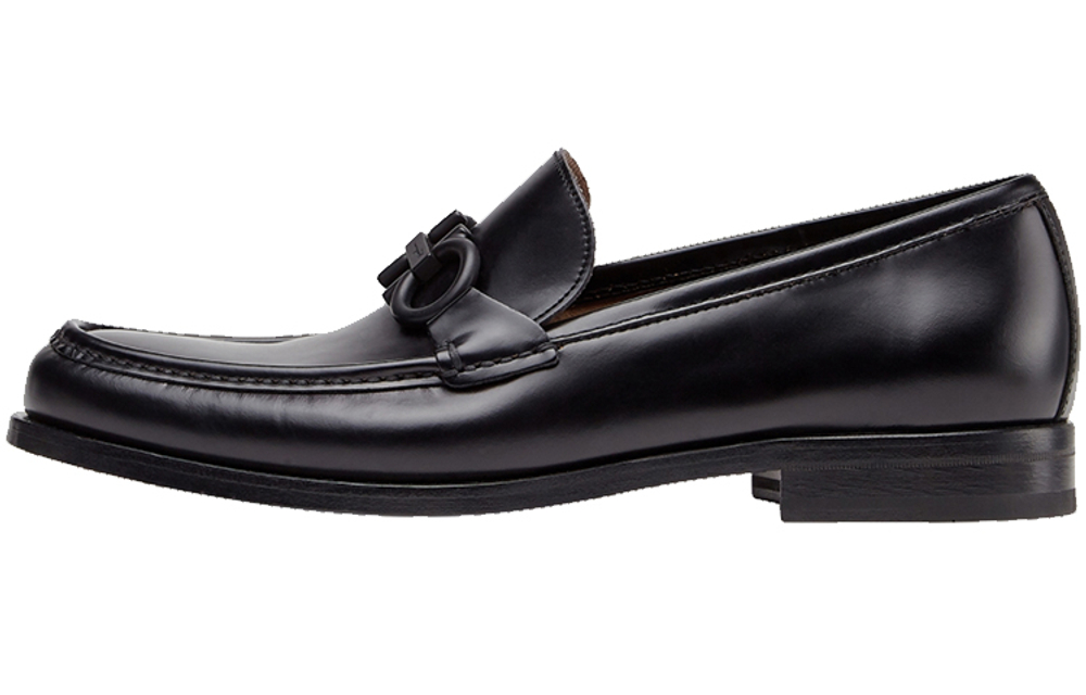 FERRAGAMO Rolo 10 Leather Loafers