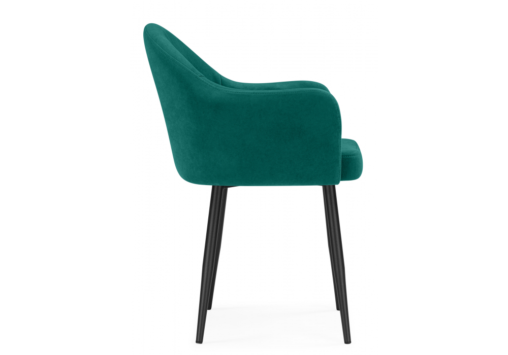 Стул на металлокаркасе Woodville Морено velutto 33, черный