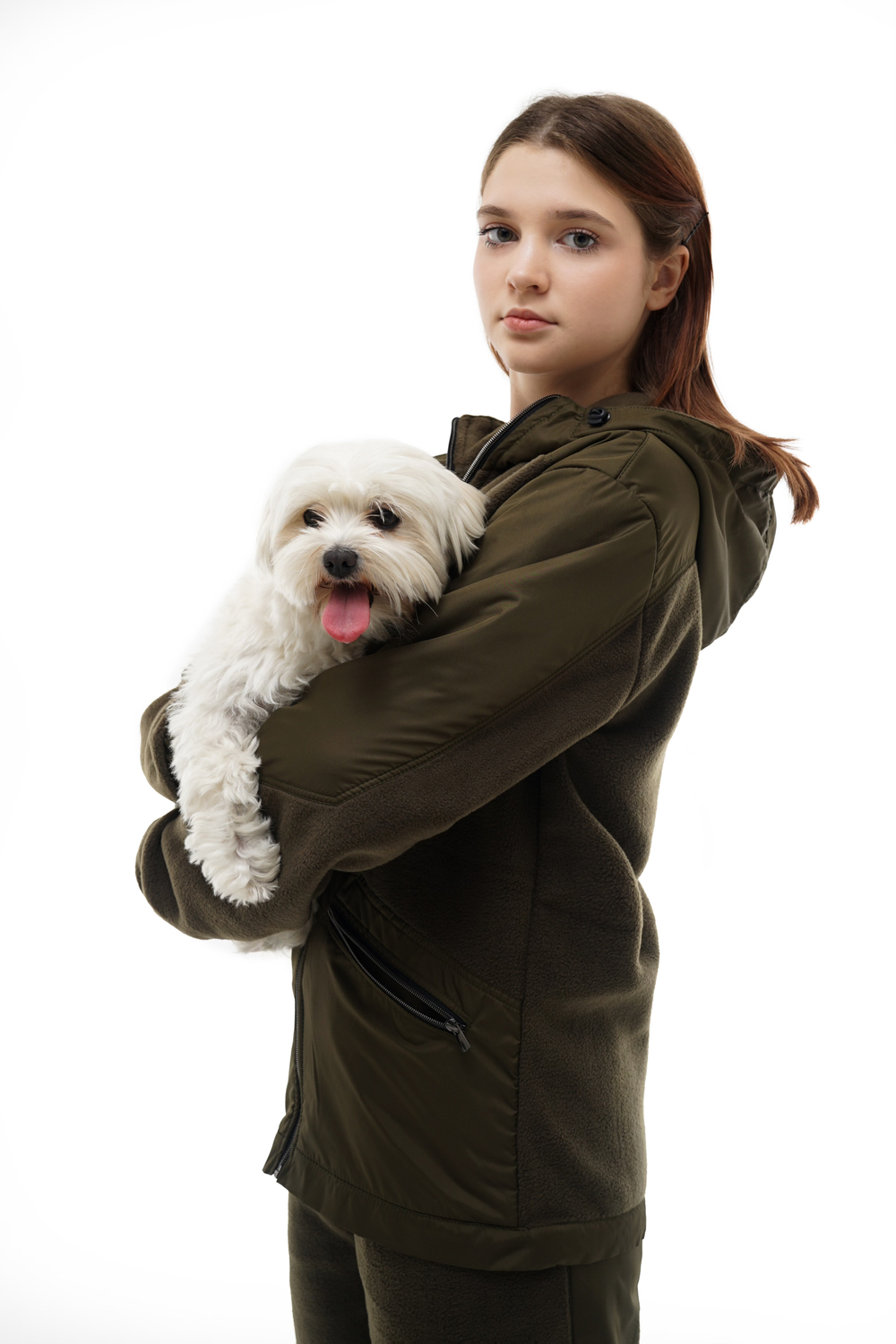 Костюм универсальный флисовый цв.оливковый