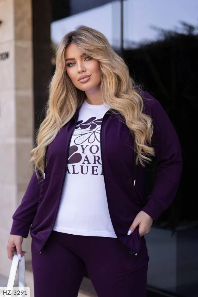 Костюм тройка HZ-3287 Фабрика Моды