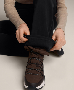 OYSHO Брюки-клеш Super Extra Warm с высокой посадкой, черный