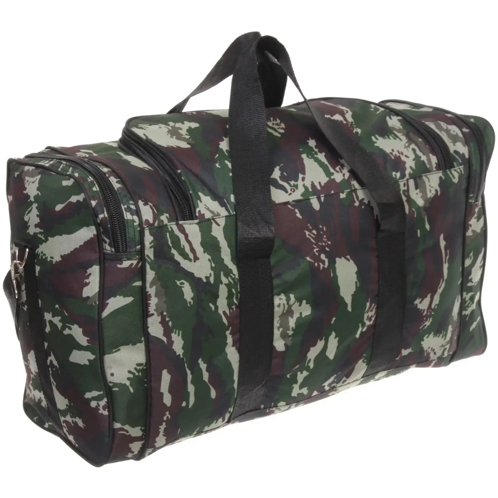 Сумка дорожно-спортивная «KANADA», цвет зеленый, хаки, 4 кармана, 27л, 60*34*25см (без лого)