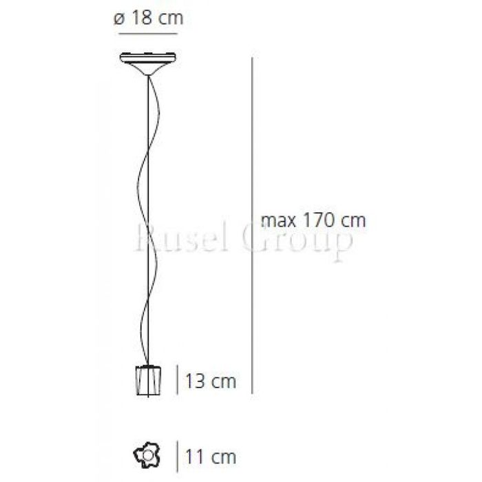 Подвесной светильник Artemide LOGICO SOSPENSIONE NANO singola