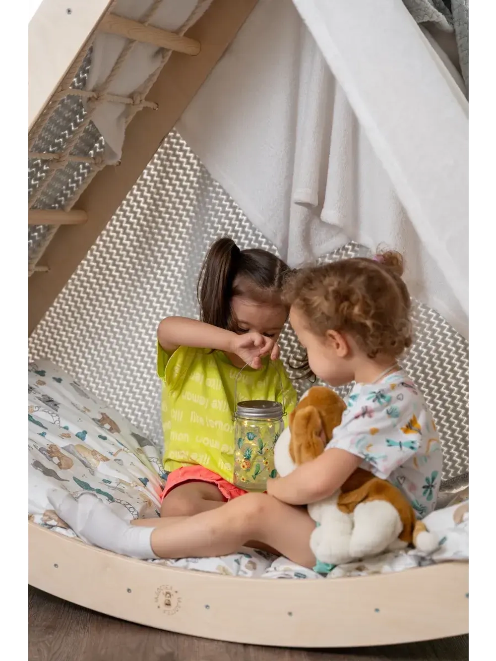 Игровой спортивный комплекс для детей 4в1 Качалка-лазалка