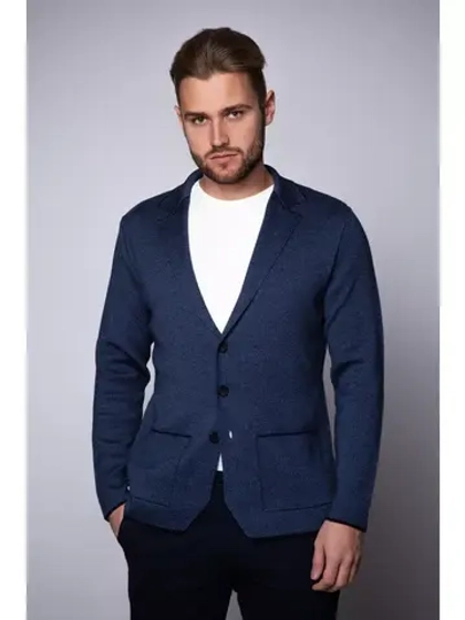 Пиджак вязаный