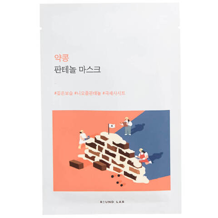 Round Lab Маска тканевая с черной соей и пантенолом - Soybean panthenol mask sheet, 25мл