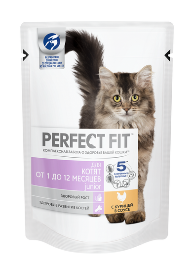 PERFECT FIT пауч для котят с курицей 75 г PERFECT FIT пауч для котят с курицей 75 г