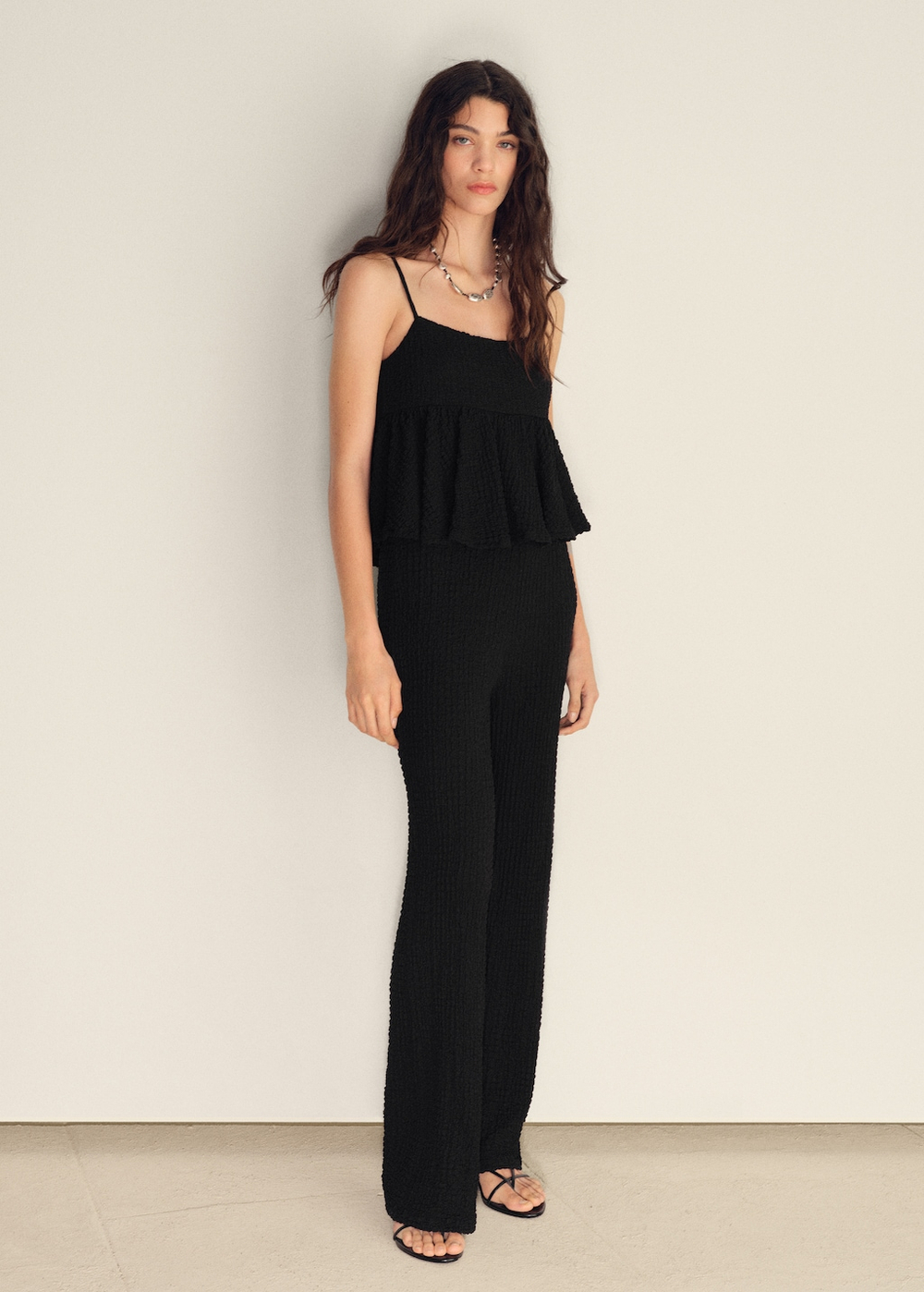 Брюки с фактурной выделкой