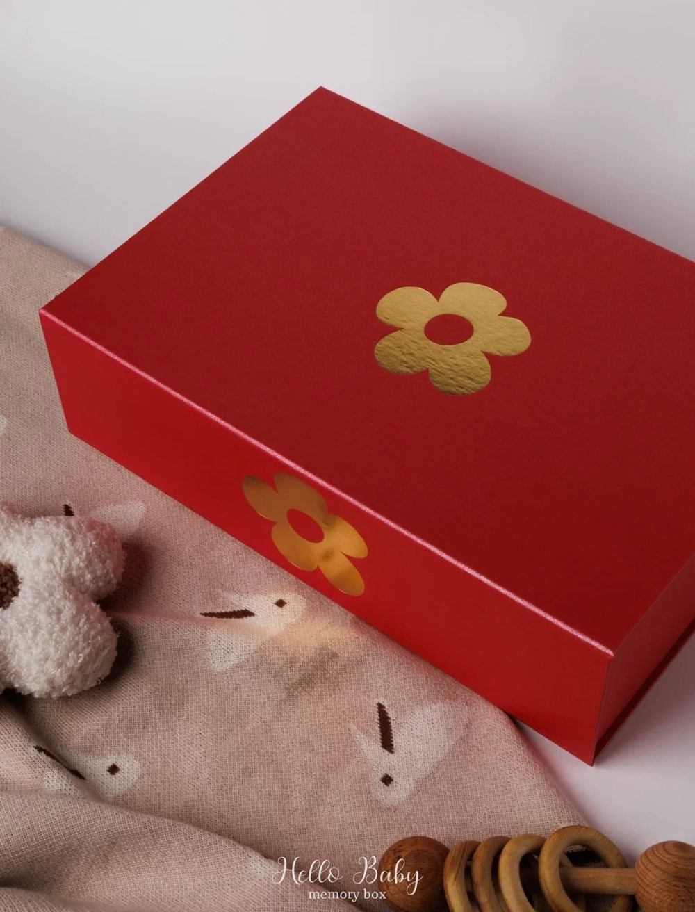 MemoryBox красный "Игрушка Зайка"